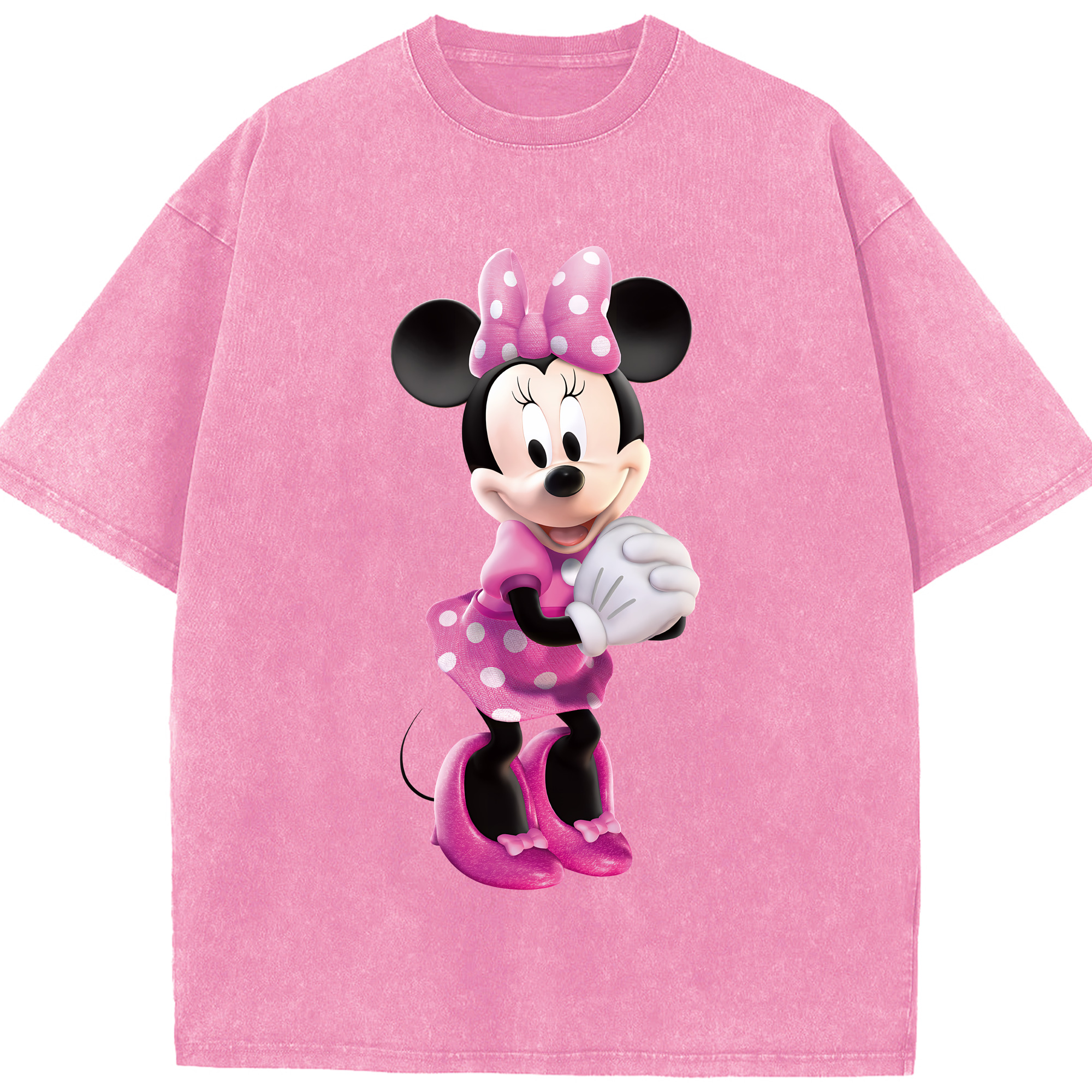 （画像用） ミッキーマウス Mickey Mouse 綿100% ヴィンテージ風 半袖Tシャツ（フロントプリント）